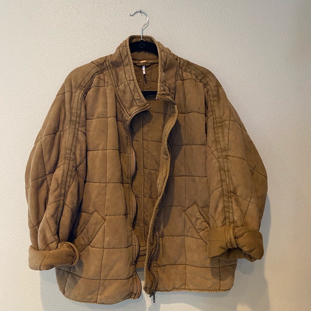 Free People Quilted Dolman Jacket